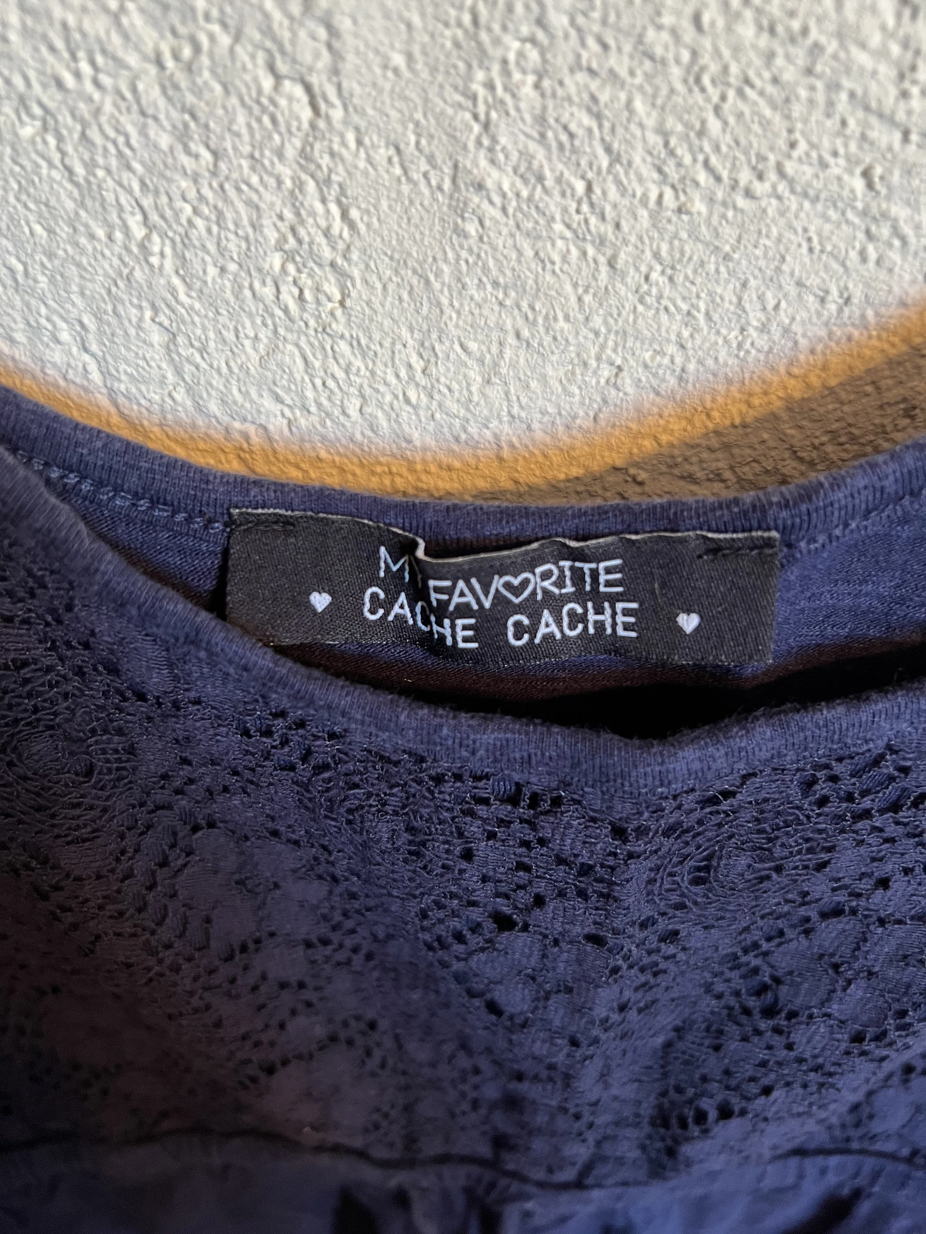 🫐 Cache Cache navy blue short dress – S – fluid & chic casual – photo 4